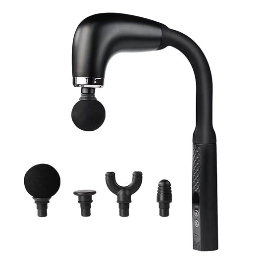 Introducing the 2025 Smart Curved Hook Fascia Gun – Your Ultimate Electric Massager for Ultimate Relaxation at Home!